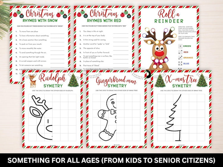 Merry Moments: 90 Printable Christmas Games