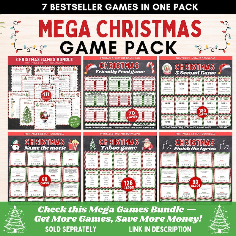 Merry Moments: 90 Printable Christmas Games