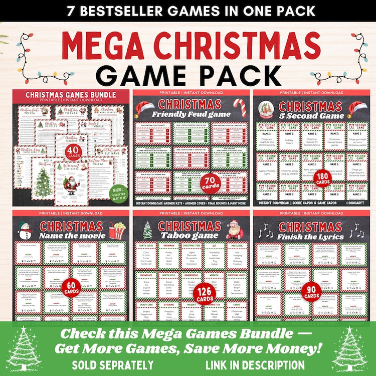 Merry Moments: 90 Printable Christmas Games