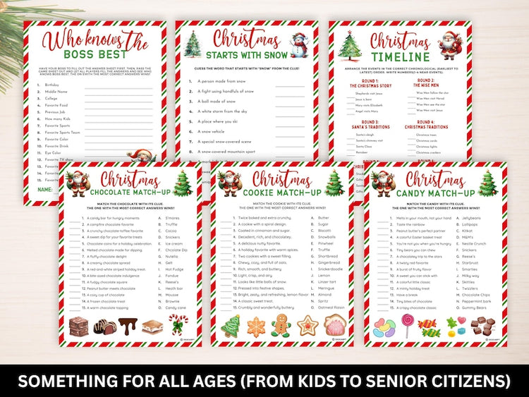 Merry Moments: 90 Printable Christmas Games