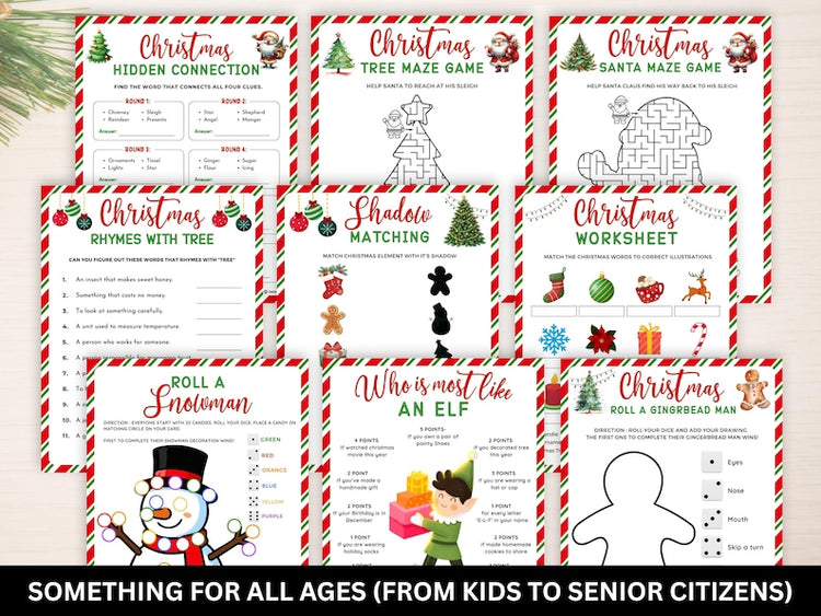 Merry Moments: 90 Printable Christmas Games